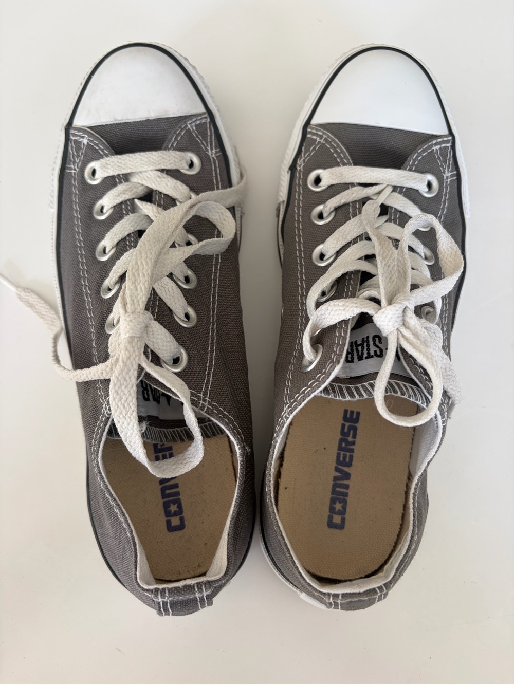 Converse Chuck Taylor All Star Grey Canvas Low Top Sneakers Women’s 7